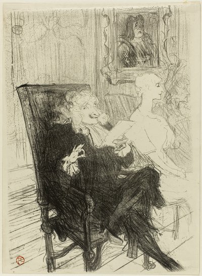 Truffier a Moreno, v Učené ženy od Henri de Toulouse Lautrec