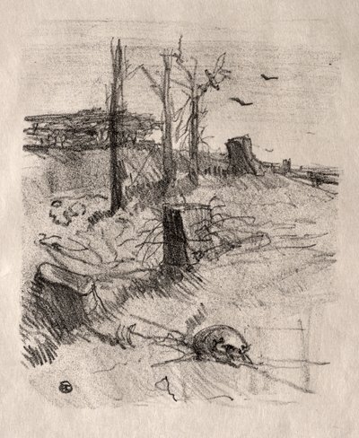 Hřbitov v Haliči od Henri de Toulouse Lautrec