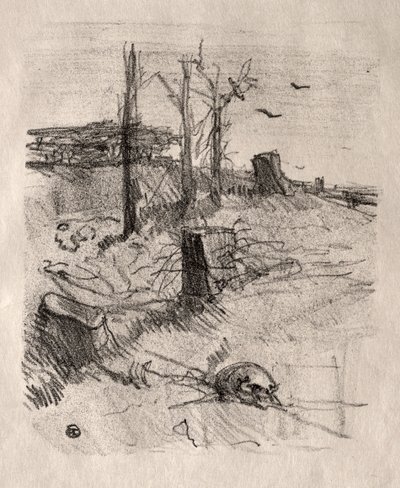 Un Cimetière en Galicie, 1898. od Henri de Toulouse Lautrec