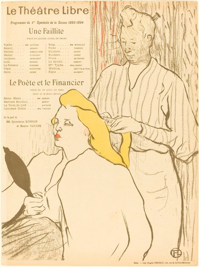 Ein Bankrott; Der Dichter und der Finanzier von Henri de Toulouse Lautrec