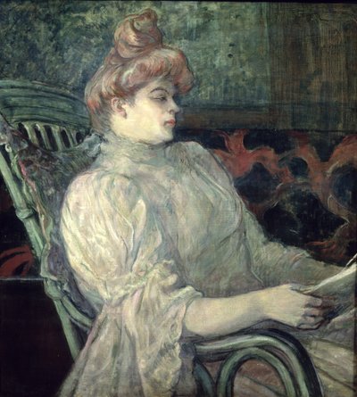 Žena čtení od Henri de Toulouse Lautrec