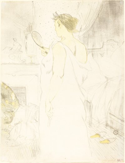 Žena u zrcadla od Henri de Toulouse Lautrec