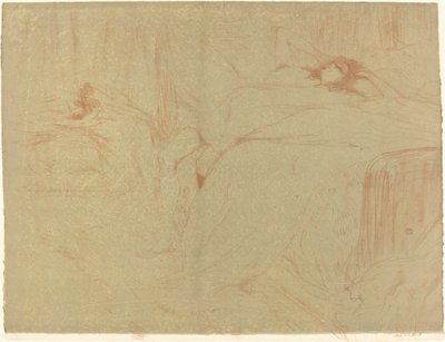 Žena na zádech od Henri de Toulouse Lautrec