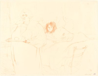 Žena s podnosem (Femme au plateau) od Henri de Toulouse Lautrec