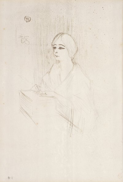 Yahne in ihrer Box, 1895 von Henri de Toulouse Lautrec