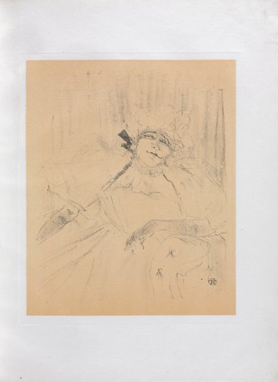 Yvette Guilbert-Anglická série: Stará píseň od Henri de Toulouse-Lautrec