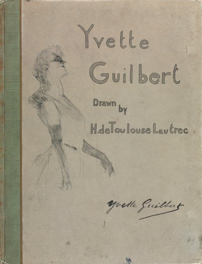 Yvette Guilbert-Anglická řada: Obálka od Henri de Toulouse-Lautrec