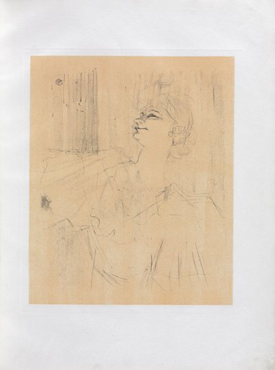 Yvette Guilbert-anglická série: Menilmontant de Bruant od Henri de Toulouse-Lautrec