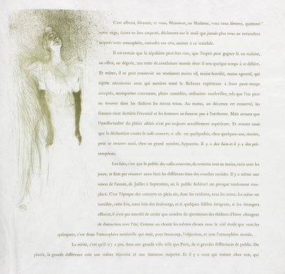Yvette Guilbert-francouzská řada: č. 3, 1894. od Henri de Toulouse Lautrec