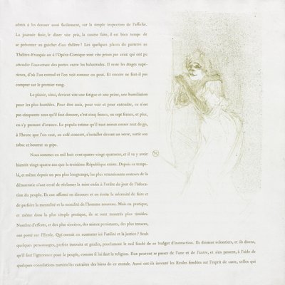 Yvette Guilbert - Französische Serie: Nr. 5, 1894 von Henri de Toulouse Lautrec