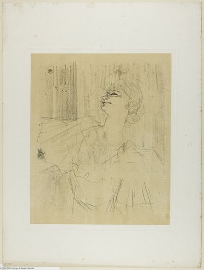 Yvette Guilbert — Menilmontant de Bruant, od Yvette Guilbert od Henri de Toulouse-Lautrec