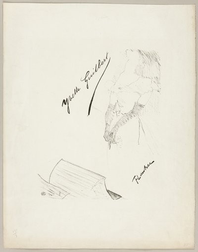 Yvetta Guilbertová od Henri de Toulouse-Lautrec