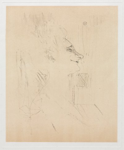 Yvette Guilbert v opilosti od Henri de Toulouse Lautrec