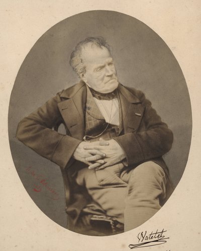 Watelet, 39 boulevard des Capucines Paris v roce 1821 (černobílá fotografie) od Henri de la Blanchere