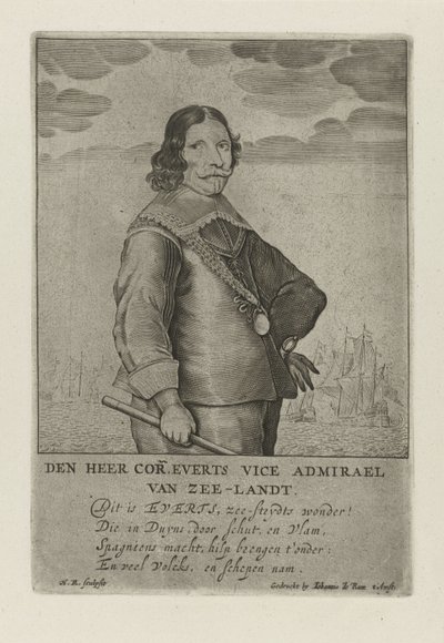 Portrét Cornelis Evertsen od Henrick Rochuszn van Dagen