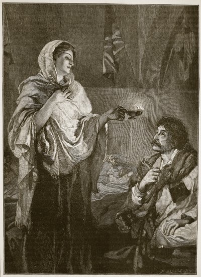 Florence Nightingale v nemocnici ve Scutari, ilustrace z 