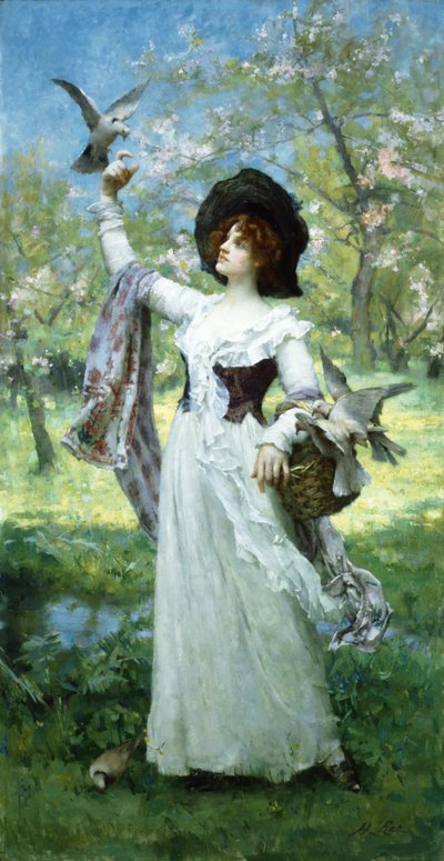 jaro (olej na plátně) od Henrietta Rae