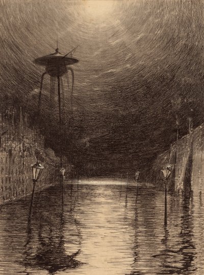 Marťanský stroj nad Temží od Henrique Alvim Correa