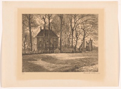 Venkovský dům mezi stromy od Henriëtte de Vries (signed by artist)