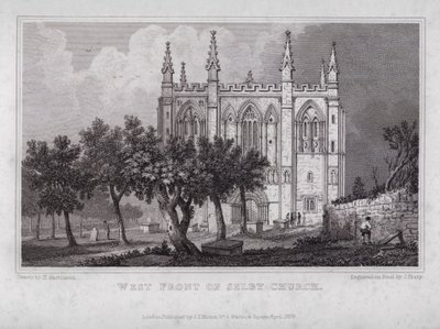 West Front of Selby Church (rytina) od Henry (after) Gastineau