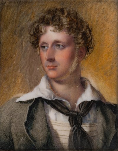 Portrét viceadmirála Hon. Charles Bridgeman, kolem 1817-60 (olej na slonovině) od Henry (circle of) Collen