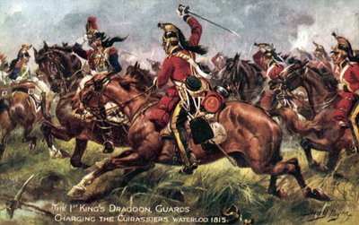 1. (královské) dragounské gardy, bitva u Waterloo, 18. června 1815 od Henry A. Payne