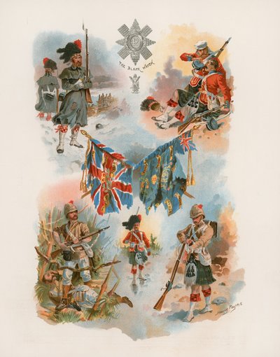 42nd Royal Highlanders, The Black Watch (chromolitho) od Henry A. Payne