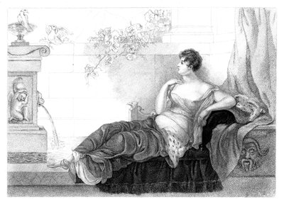 Mary Robinson 1757-1800, anglický básník a romanopisec, 1830. od Henry Adlard