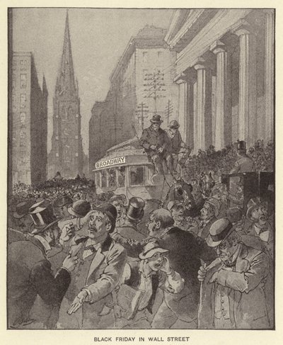 Černý pátek na Wall Street (litho) od Henry Alexander (after) Ogden