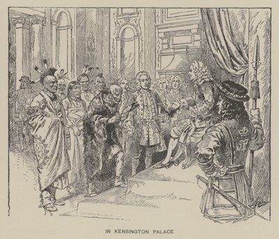 Přijetí Creek Indians králem Jiřím II v Kensingtonském paláci od Henry Alexander (after) Ogden