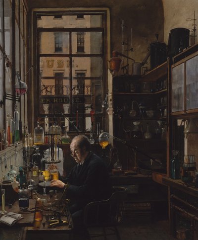 V laboratoři, ca. 1885-87. od Henry Alexander