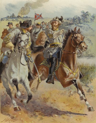 Jízda generála J E B Stuarta kolem McClellan, červen 1862 od Henry Alexander Ogden