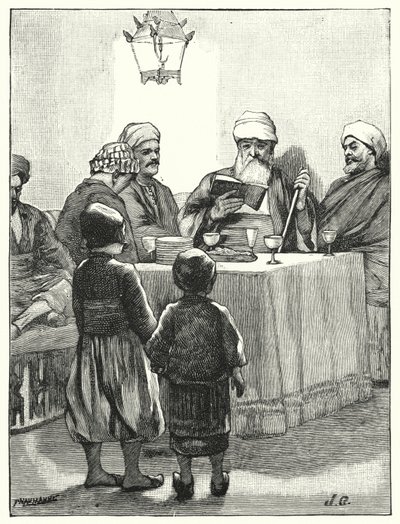 Novodobý židovský pesach (litho) od Henry Andrew Harper