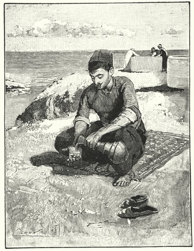 Ceremoniální očista před modlitbou (litho) od Henry Andrew Harper