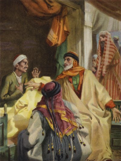 Na bazarech v Damašku (barva lito) od Henry Andrew Harper