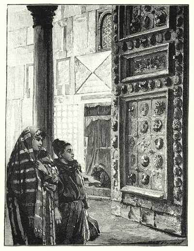 Kovové dveře Velké mešity v Damašku (litho) od Henry Andrew Harper
