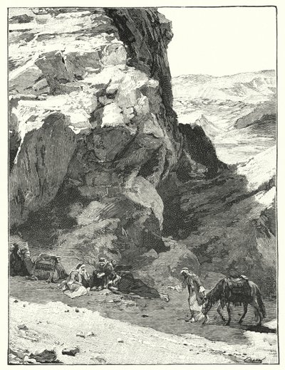 Stín velké skály, poblíž War Sabo (litho) od Henry Andrew Harper