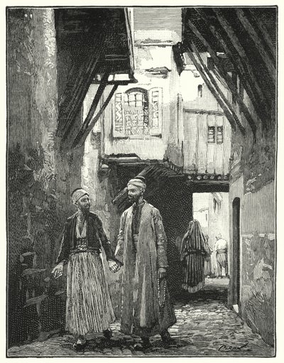 Ulice v Damašku (litho) od Henry Andrew Harper