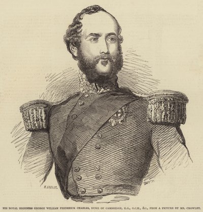 Jeho královská Výsost George William Frederick Charles, vévoda z Cambridge, KG, GCH, atd. od Henry Anelay