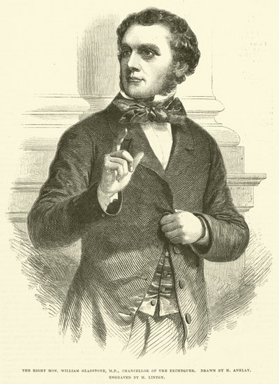Ctihodný William Gladstone, poslanec, ministr financí od Henry Anelay