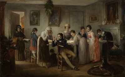 Quilting Party, 1872 od Henry Bacon
