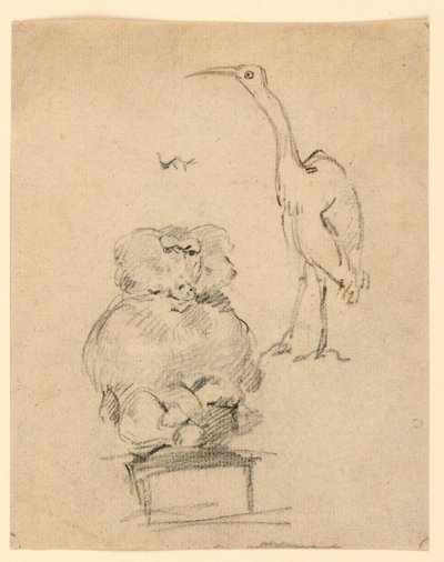 Studies of a Heron and a Monkey   1289666   cs       czech Successfully Translated  Original: Gewonden op het slagveld Ruiters, paarden en veldslagen (series title) Translat: Gewonden op het slagveld Ruiters, paarden en veldslagen (series title) 1332050 cs od Henry Bernard Chalon