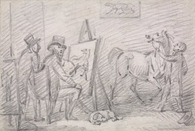 Ateliér umělců od Henry Bernard Chalon