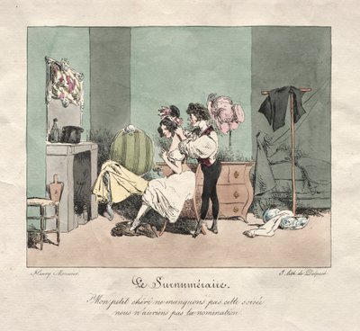 Správní celnice: nadpočetná. od Henry Bonaventure Monnier