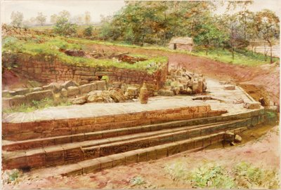 Cilurnum (kvaš, tužka a akvarel na papíře) od Henry Burdon Richardson