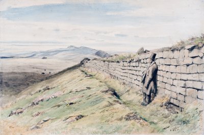 Cockmount Hill (tužka, kvaš na papíře, na kartě) od Henry Burdon Richardson