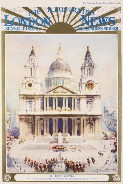 Stříbrné jubileum krále Jiřího V. v katedrále svatého Pavla od Henry Charles Brewer