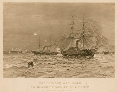 Bombardování Sveaborgu Britskou Baltskou flotilou, Krymská válka od Henry Charles Seppings Wright