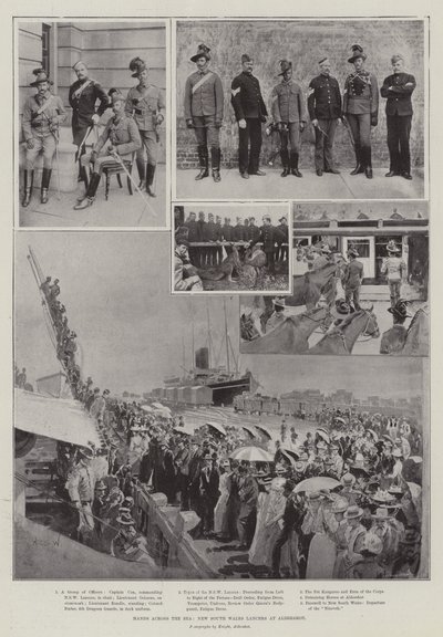 Ruce přes moře, Lancers New South Wales na Aldershot od Henry Charles Seppings Wright