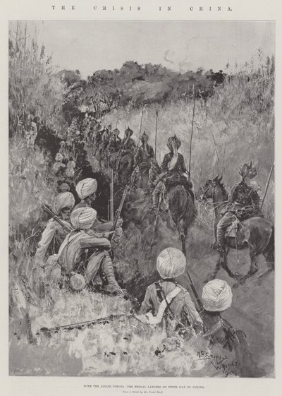 Krize v Číně od Henry Charles Seppings Wright